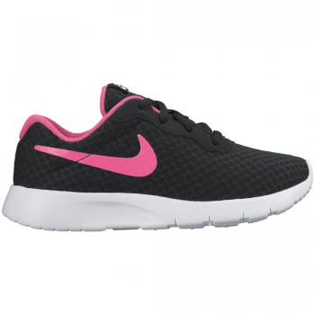 Nike Tanjun Mädchen Sneaker, Schwarz / Rosa / Weiß, 33 EU