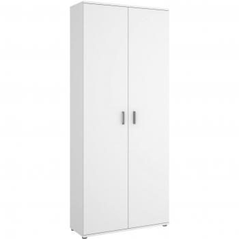 Armario Zapatero Ddeiol, 2 Puertas, 78x35x190 cm, Blanco