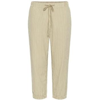 Pantalon capri femme KAFFE Naya Blanc