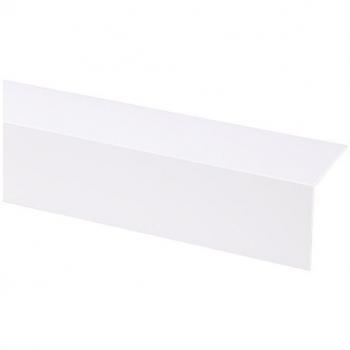 Lot de 20 baguettes angles PVC blanc 2600 × 50 × 50 mm