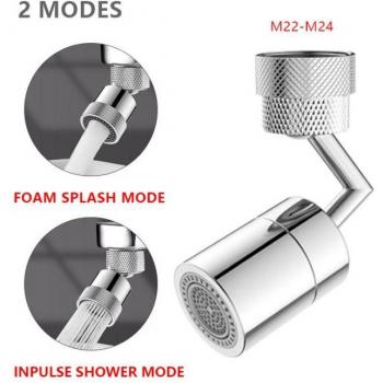 Kitchen and Bathroom Faucet Sprayer with 720° Rotation