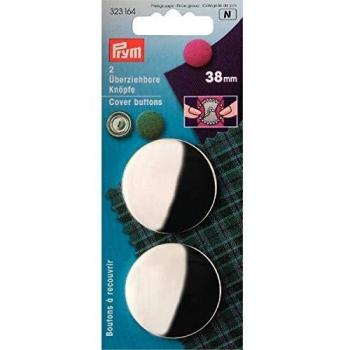 Round Metal Cover Buttons by Prym in Hang Sell Cards