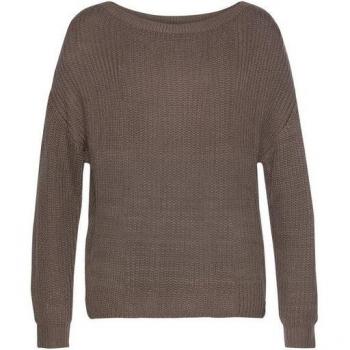 Lascana Figurumspielender Pullover für Damen, Stein, Gr. 32/34