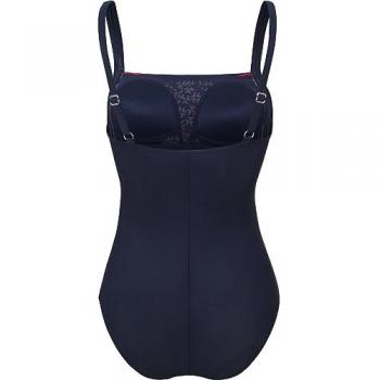 LASCANA Damen Badeanzug blau unifarben Größe 50D