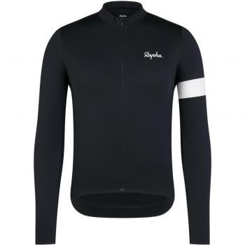 Rapha Core Thermal Long Sleeve Jersey, Black/White, Medium – Wheelbase Model
