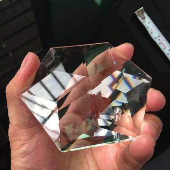 Kunstvoller Glas Suncatcher 4 Zoll