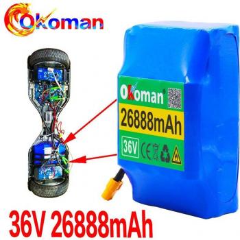 10S2P 36V 26888mAh Lithium-Ion Battery for Electric Hoverboard