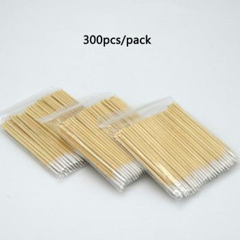 300pcs Lint-Free Cotton Swabs for Eyelash Glue Removal