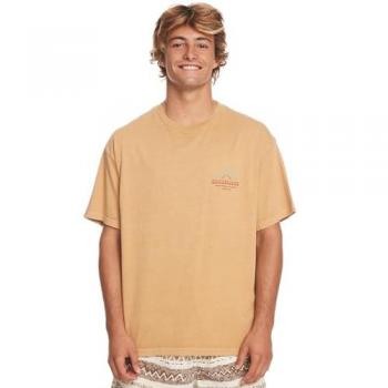 Quiksilver Men's QS Bloom Mustard Short Sleeve Cotton T-Shirt