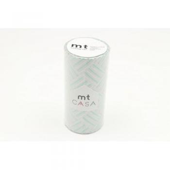 MT Casa 10 cm Striped Blue‑Silver Masking Tape with Corner – Izumi
