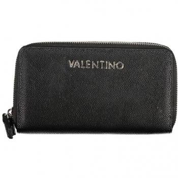 Valentino Bags Divina Black Women's Zip Around Wallet with Contrast Details