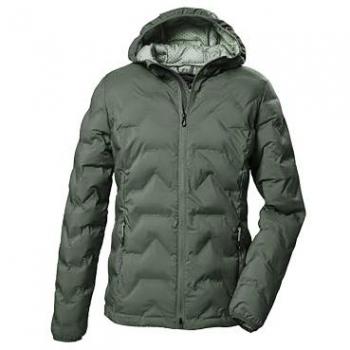 Steppjacke KILLTEC KOW 8 WMN QLTD JCKT Gr. 38, grau (graugrün), Damen, 100% Polyester (recycelt), Jacken