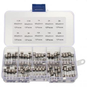 Kit de fusibles 5x20mm rapide-coup 100 pièces