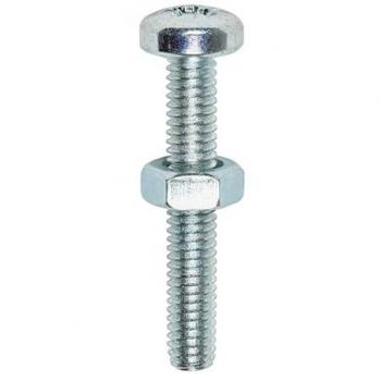 Timco 30-Piece M4 Pan & Hex Nuts with Zinc Screws