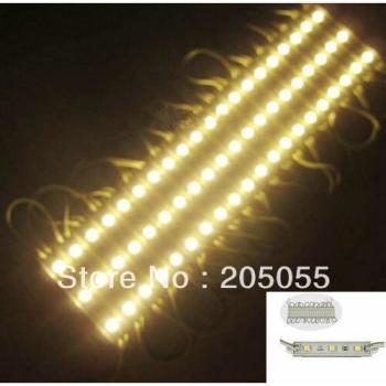 20pcs 3LED Waterproof Warm White 5050 SMD Light Modules DC 12V
