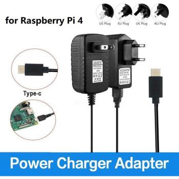 5V 3A Type-C Power Supply for Raspberry Pi 4 Model B