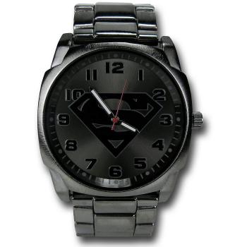 Reloj Gris Ultra-Resistente con Emblema de Superman