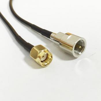 RG174 Koaxialkabel mit RP SMA und FME