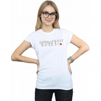 White Bunny Print T‑Shirt
