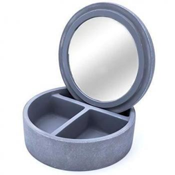 RIDDER Boîte à cosmétiques avec Miroir Ciment Gris