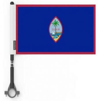 Five‑Piece Guam Flag Bundle – 14 x21 cm – Polyester – Dual‑Side Design