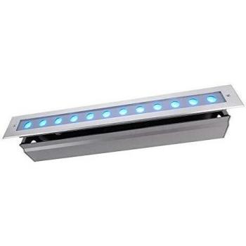 Deko Faretto da incasso a terra 21.60 W Argento