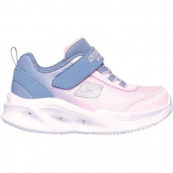 Skechers Ombre Deluxe Rosa y Gris para Niñas – Zapatillas Light Up