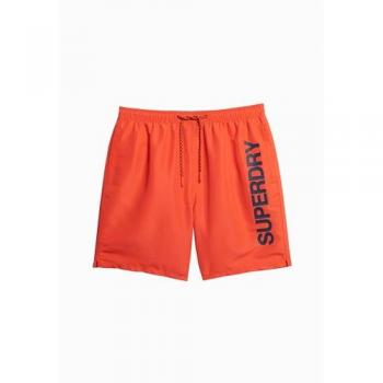 Bañador corto Superdry Sport Graphic 17 pulgadas para hombre color rojo