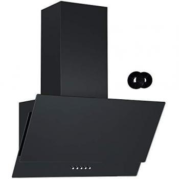 Cookology CHA600BK 60cm Black Designer Chimney Hood