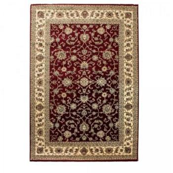 Tapis d'Orient 80x150 rouge avec motifs