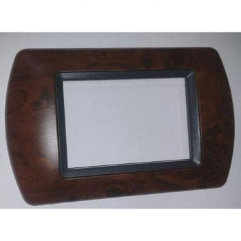 Placchetta ABS Compatibile Serie Living International Radica di Noce