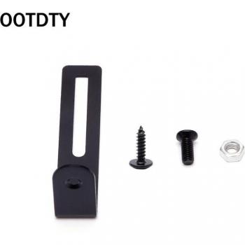 L Shape Black Pickguard Mounting Bracket for LP Electric Guitar with Nut and Screw