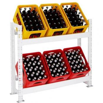 PROREGAL® Getränkekiste Regal Tegernsee 100x160x30 cm – 6‑Kästen