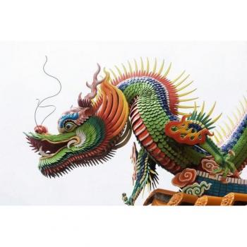 Papermoon Fototapete Chinesischer Drache in Farbe