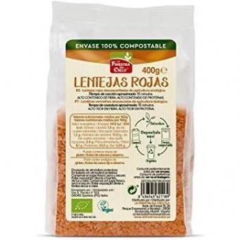 Lentejas rojas peladas bio 400g La Finestra Bioclub
