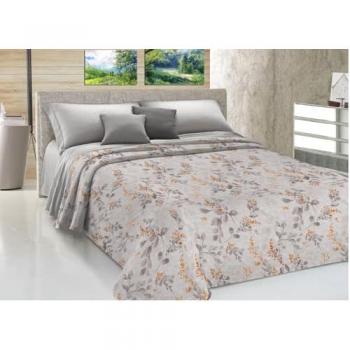 Copriletto Piquet 1 Piazza e Mezza Ocra 100% Cotone Sofia Disegno Vittoria
