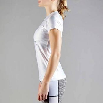 MOROTAI Performance Basic Damenkurzarm‑Tee – Atmungsaktiv, Lauftraining, S, Weiß/Schwarz
