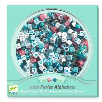 Schmuck-Bastelset mit silbernen Buchstaben für Kinder