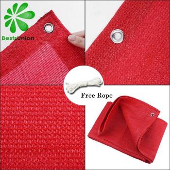 Red de Sombreo Rojo 95% para Protección Solar