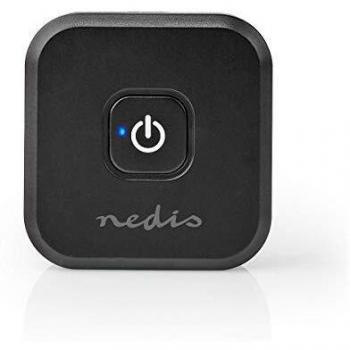 BTTR400BK Bluetooth Audio Bridge, Nedis – Two 3.5mm Male Inputs – SBC Audio Support – One Device at a Time – 5 Hours Power – Auto Turn Off – Black