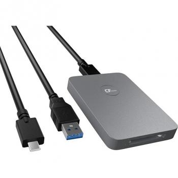 USB 3.1 Gen 2 CFExpress Reader – Portátil de Aluminio