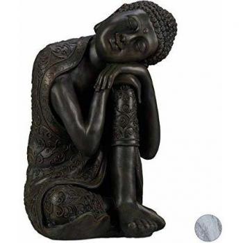 Deko Buddha Figur geneigter Kopf, xl 60cm, für Innen