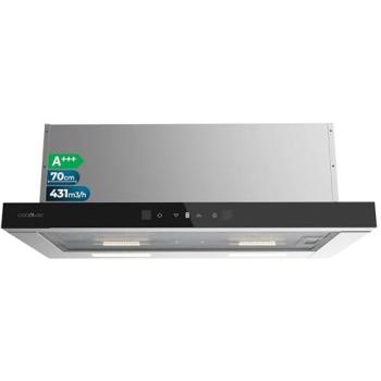 Hotte aspirante Boléro Flux TLT 704400 – 70 cm, verre noir, basse consommation