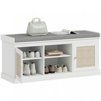 Banco y Zapatero Ajustable 105x35x47 cm Homcom