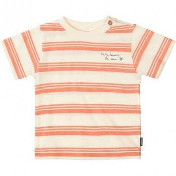 Staccato Orange T-Shirt mit Streifen