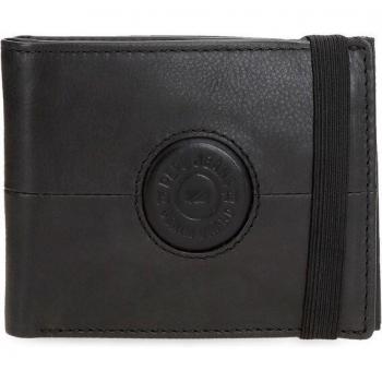 Portefeuille noir Pepe Jeans en caoutchouc