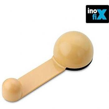 Butée de porte en PVC beige