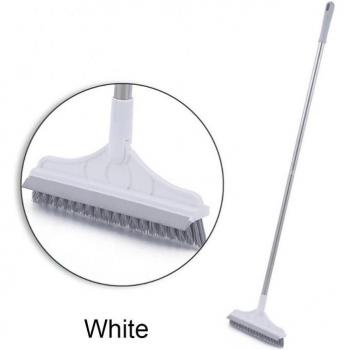 Tile and Crevice Cleaning Broom with Adjustable Bristles