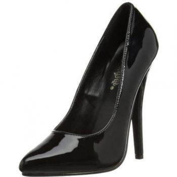 DOMINA 420 Schickschuh – Schwarz Lack, EU 41 (EU 41)