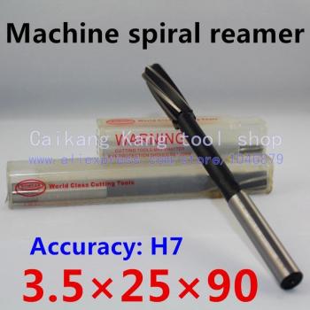 3.5mm H7 Cobalt Spiral Reamer High Performance 3.5*25*90mm
